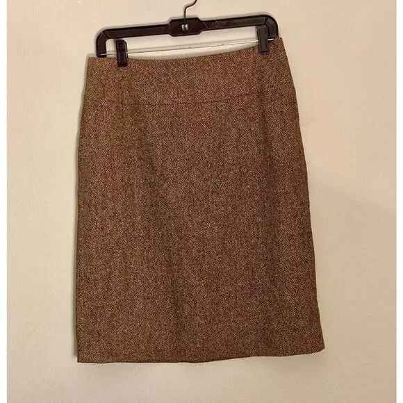 Calypso Cristianne Celle Wool Tweed Pencil Straight Skirt Classic Elegance ~Sz M - Picture 4 of 8